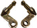 A-13125 Hi Boy Hot Rod Polished Stainless Lower Shock Mounting brackets