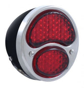 A-13408-RRPU6 Right Side Complete Black tail light with RED L.E.D Lens