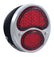 A-13408-RRPU12 Complete Right Black Tail Light with L.E.D RED Lens- 12 Volt