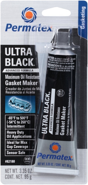 A-6001 Permatex Ultra Black Gasket Maker - 3.35 OZ.