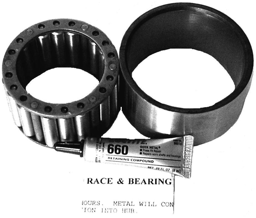 A-1224 Rear Hub Repair Kit-race, bearing +instr.
