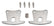 A-2011-C Brake Roller Track Front w/rivets Set