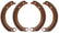 A-2515 NEW 1939-1941 Brake Shoes- Set of 4