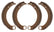 A-2516 Brake Shoes NEW 1942-48 Ford - Set/4
