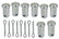 A-2634 Emergency Brake Toggle Link Pin Set/8
