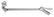 A-2780-B Emergency Brake Handle - Chrome 1928