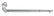 A-2780-BB Late 1928-Early 1929 Emergency Brake Lever- Chrome Plated