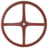 A-3600-A Steering Wheel Splined Red USA Made 1928