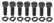 A-6019 Front Timing Cover Bolt Set of 7
