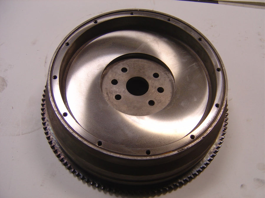 A-6385 Rebuilt Flywheel- Cleaned, resurfaced, with new ring gear