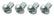 A-11450-C Starter Switch Mounting Bolts- Cadmium