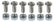 A-11900-C Dash Rail Screw Set - 28-29 Chrome