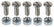 A-11950-C Dash Rail Screw Set - 30-31 Chrome