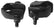 A-13145-B License Bracket Front Set - Black Pr