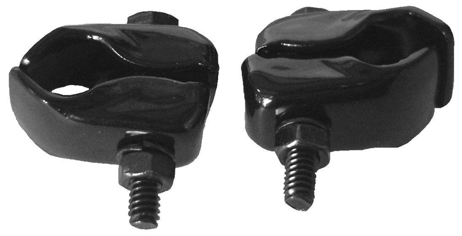 A-13145-B License Bracket Front Set - Black Pr