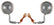 A-13300-BTS Cowl Lights with 2 Filament Bulbs for Turn Signals 30-31