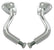 A-13322-A Cowl Light Arms Chrome 28-29 Pair