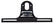 A-13406 License Plate Bracket Rear- Black