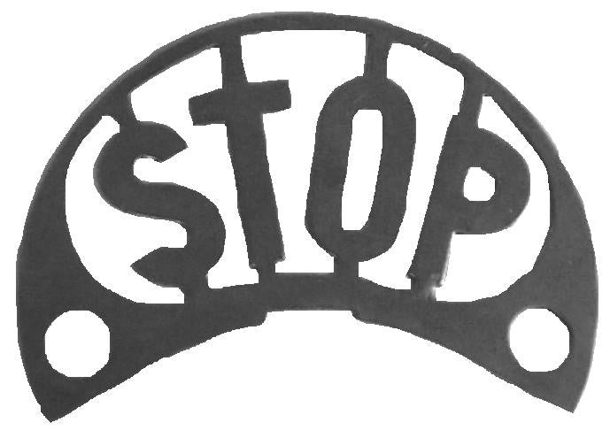 A-13653 Drum Tail Light STOP Sign Beh. Lens