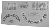 A-17225-A Speedometer Decals - Oval - Stewart Warner