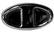 A-17762-B Bumper Center Clamp Oval Stainless Steel 1930-31
