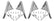 A-18200-C Closed Car Wind wing Bracket Set