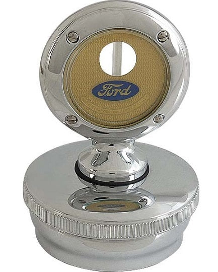 A-18354-D 1930-1931 MotoMeter & Cap -Plain Chrome
