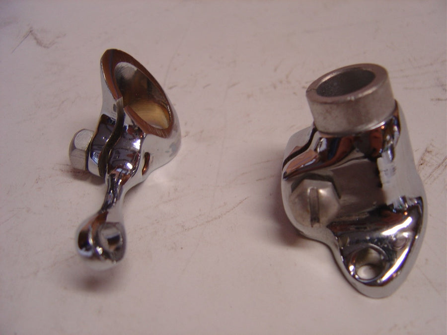A-18552 Sportlight Bracket set for 1930-1931 Closed Cars (except slant windhield cars)- Chrome plated set- USA Made