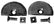 A-41506-T Aligning Plates For Cars With Trunk- Rounded