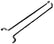A-47122 Door Opener Rods-Pair- with clips. Fits 1928-1929 Tudor and Coupes, and 1930-1931 Tudor Sedan and Pickups
