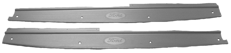 A-48692-B Sill Plates-1929-1930 68 B Cabriolet- Ford Script Embossed- Exact Duplicate- USA Made- Pair