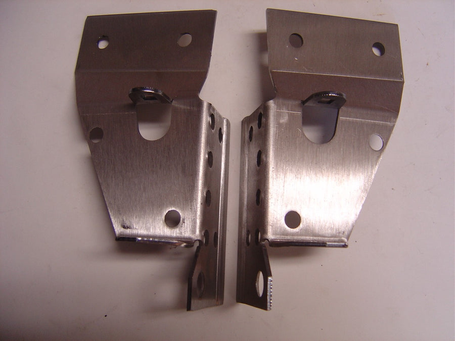 A-70141 Windshield Header Brackets- 1930-1931 5 window Coupe Only- ASteel- USA Made- Attaches header wood to roof (side) rail wood
