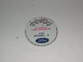 A-90007 Tire Gauge Faceplate Round