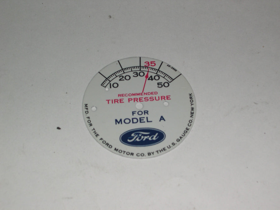 A-90007 Tire Gauge Faceplate Round