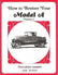 A-99016 How To Restore The Model A Volume #2