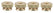 A-12408 Brass Knurled Spark Plug Nuts- Set Of 4