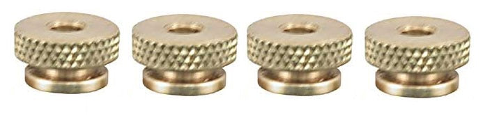 A-12408 Brass Knurled Spark Plug Nuts- Set Of 4