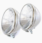 A-13001-S Headlights- 2 Bulb- Stainless Steel- Pair- 1928-29