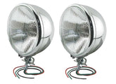 A-13006-C King Bee Hot Rod Headlights- Quartz Halogen- Stainless Steel