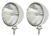 A-13006-D Dietz Hot Rod Headlights- Chrome Plated- Quartz Halogen- 12 Volt