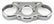 A-18107-A Dual Gauge Bracket- Chrome- 1928-Mid 1931
