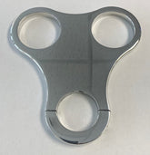 A-18111 Double Gauge Bracket- Mounts to steering Column- Holds two 2 1/16 gauges- Polished Aluminum- USA Made
