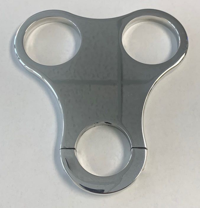 A-18111 Double Gauge Bracket- Mounts to steering Column- Holds two 2 1/16 gauges- Polished Aluminum- USA Made