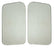 A-18201 Wind Wing Glass- Pair- 1930-1931 Deluxe Roadster and Phaeton