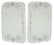 A-18201-E Etched Windwing Glass-30-1 Deluxe Roadster/Phaeton