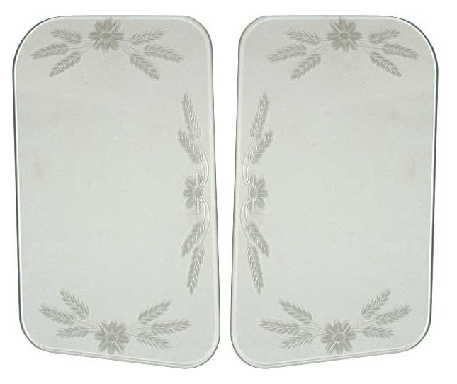 A-18201-E Etched Windwing Glass-30-1 Deluxe Roadster/Phaeton