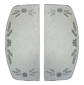 A-18205-E Etched Windwing Glass- 30-31 Coupe and 28-31 4 Door Sedan