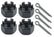 A-5706 Rear Spring U-Bolt Castle Nuts-set/4