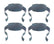 A-6230 Oil Deflectors For Burtz Engines - Set Of 4