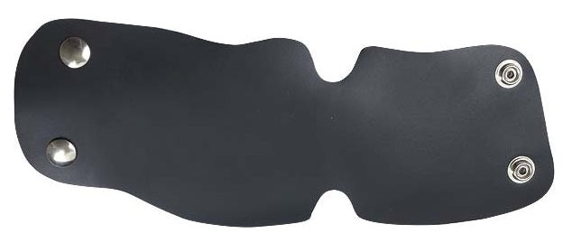 A-8506-B Black Leather Water Pump Cover